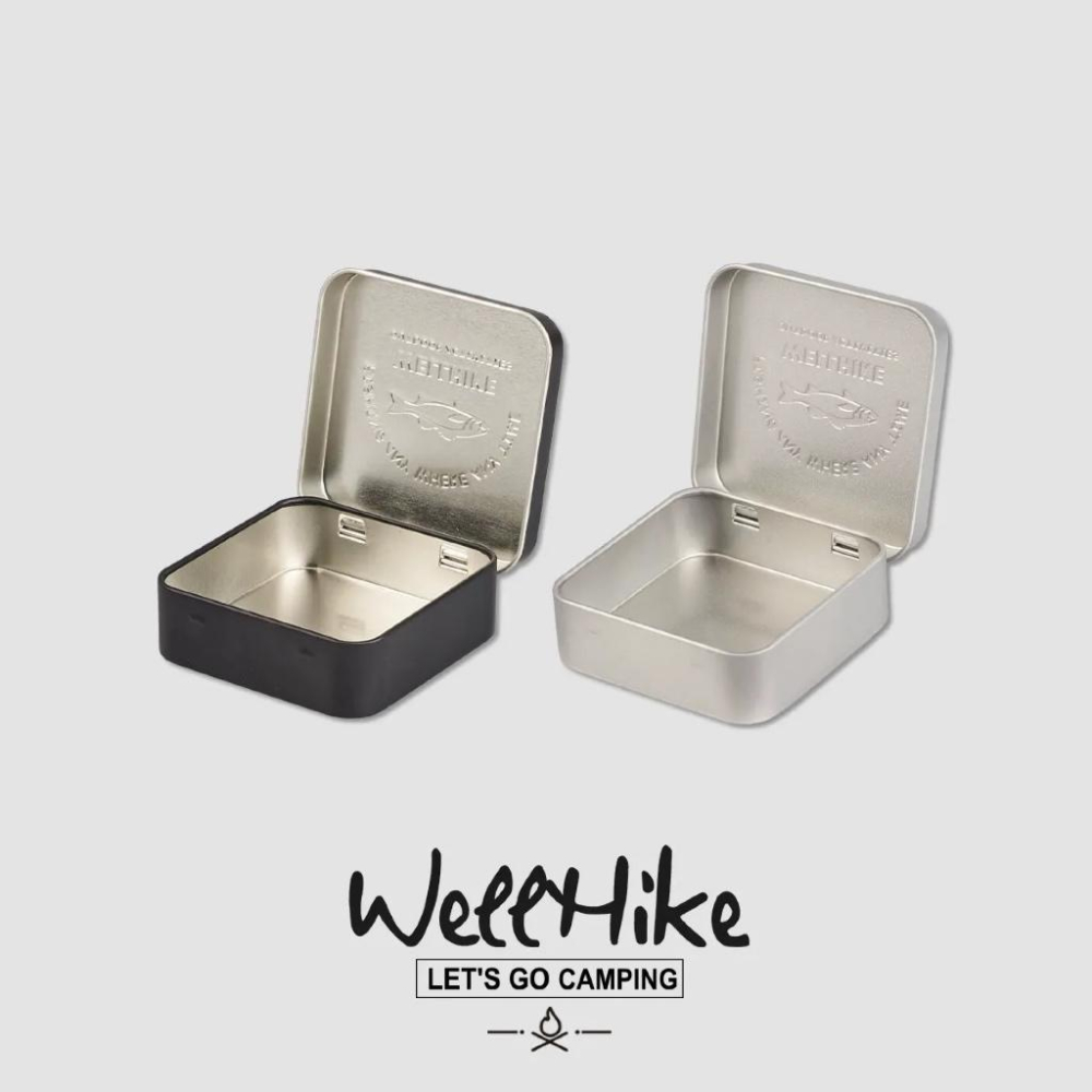 WELLHIKE 隨身小鐵盒【好勢露營】迷你收納盒 收納鐵盒 小物釣盒 分類盒 小物收納裝備盒 金屬收納盒-細節圖4