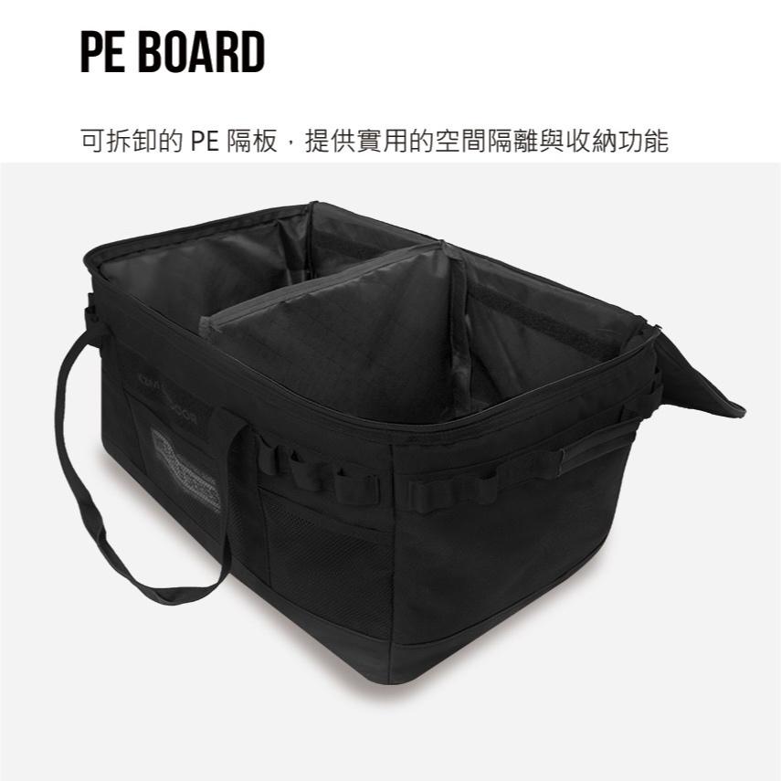 KZM 工業風裝備收納袋 S-50L L-90L XL-120L【好勢露營】收納包 露營防撞包 黑化裝備袋 整理箱-細節圖5
