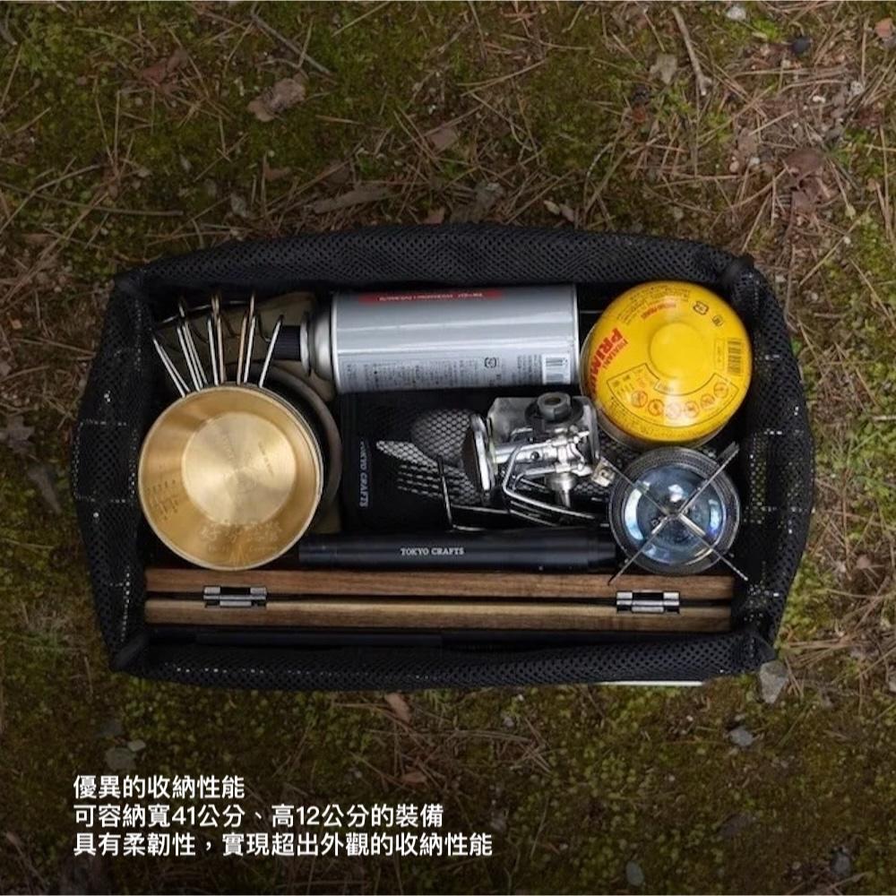 日本TOKYO CRAFTS 網布置物架(可拆卸)【好勢露營】網布置物籃 露營收納架 堆疊收納籃 輕量掛架 網籃收納-細節圖3