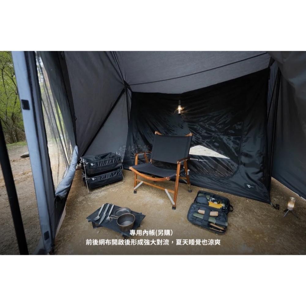 日本TOKYO CRAFTS DIAFORT TC 單人帳篷 限量黑/灰【好勢露營】極簡鑽石搭建 TC科技棉材質機車露營-細節圖9