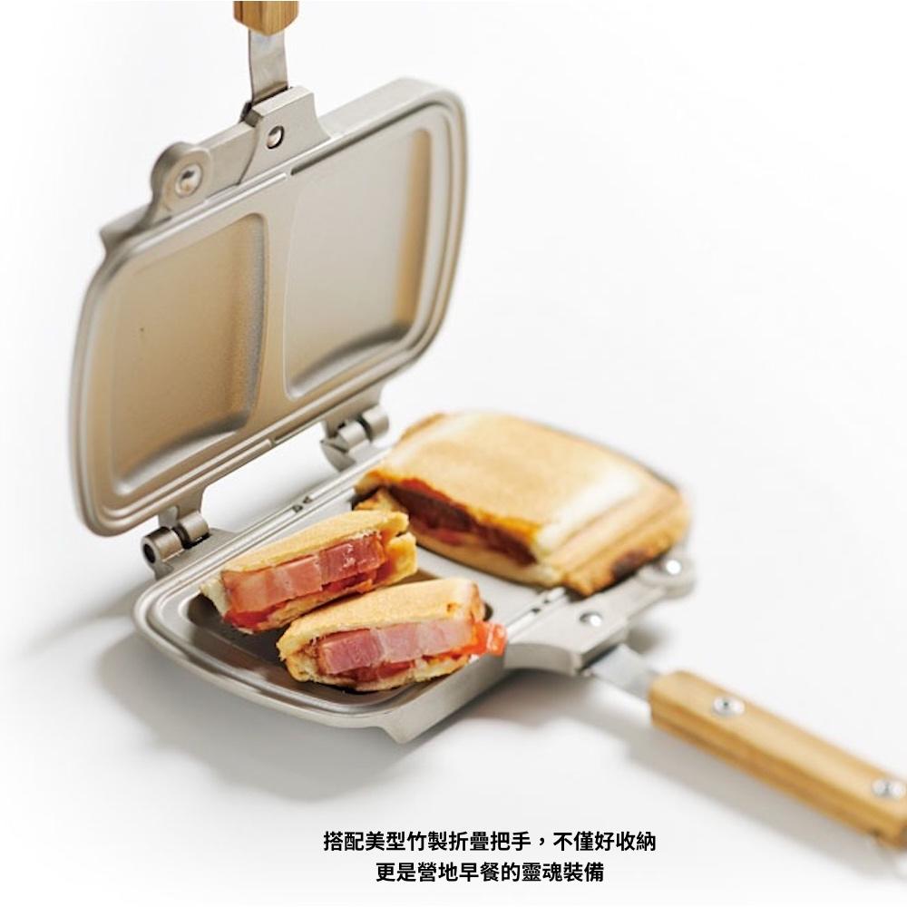Snow Peak 折疊式三明治烤盤 GR-009R【好勢露營】熱壓吐司盤 露營炊具 折疊烤盤 Tramezzino-細節圖3