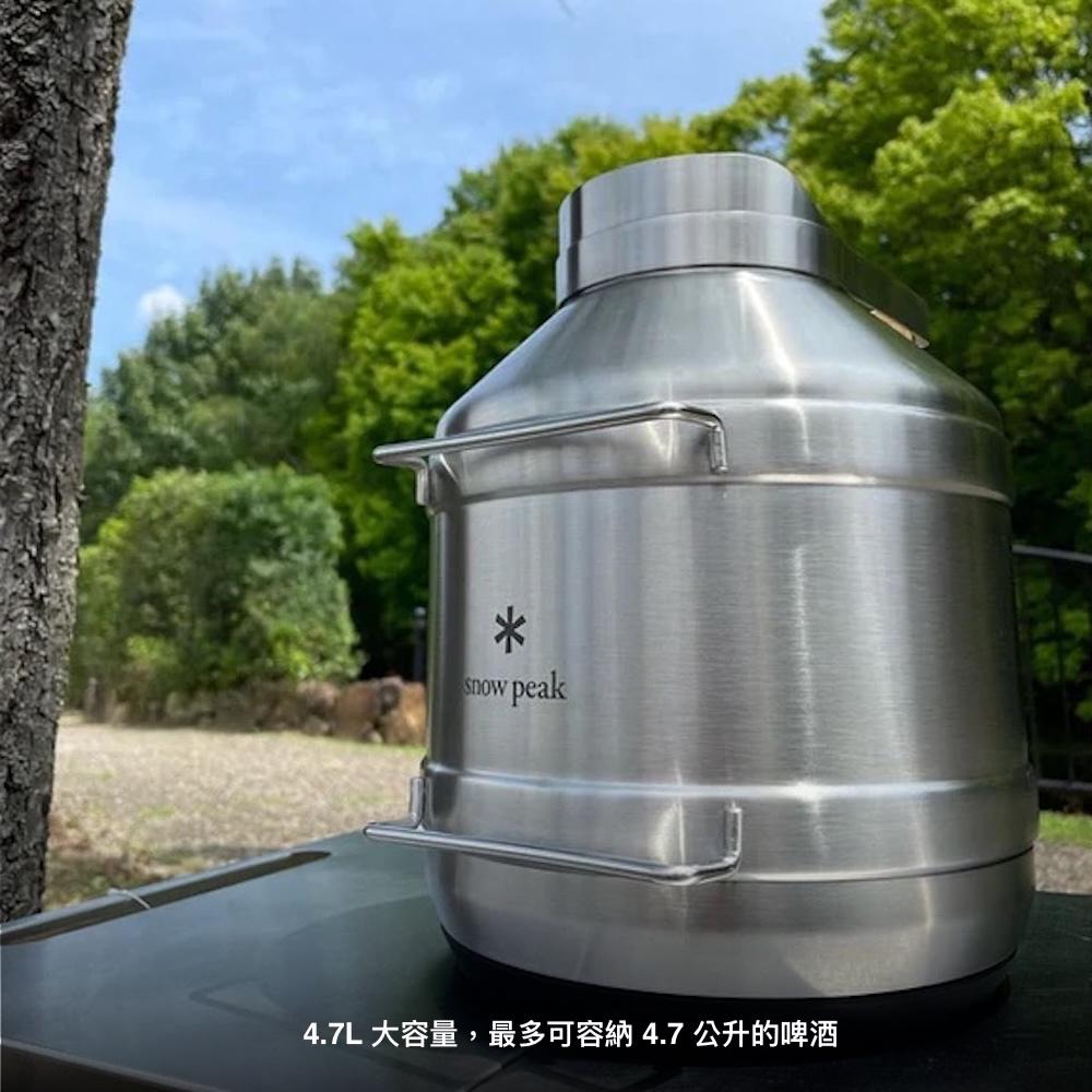 Snow Peak 保溫桶 4.7L TW-550【好勢露營】不鏽鋼真空保冷啤酒桶 不銹鋼保冰桶 飲水桶 大型冷水壺-細節圖3