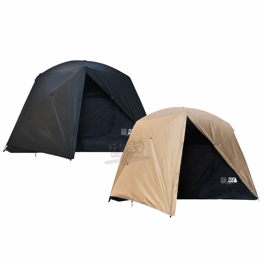 CAMPING ACE 野樂 黑森戰術野居帳【好勢露營】野居4人帳 速搭帳 300帳 黑膠帳 鋁合金骨架-細節圖2