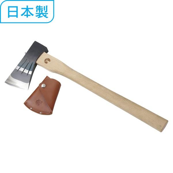 日本鹿牌 鋼典手斧450 附套【好勢露營】日本製 燕三條工匠打造 斧頭 劈木斧 手斧 燕三條工匠打造 #UM-0009-細節圖2