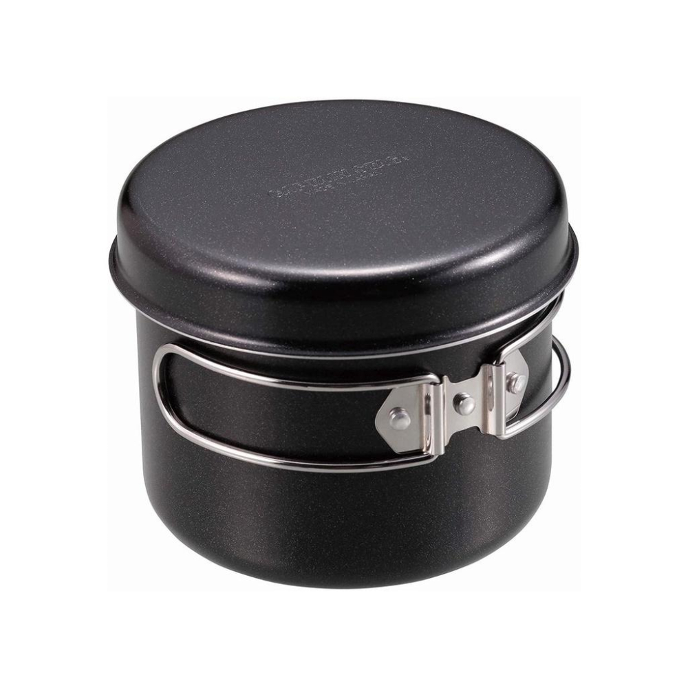 CAPTAIN STAG 鹿牌 黑鋁鍋14cm-UH-4109/850ml-UH-4110【好勢露營】露營鍋具 登山鍋子-細節圖4