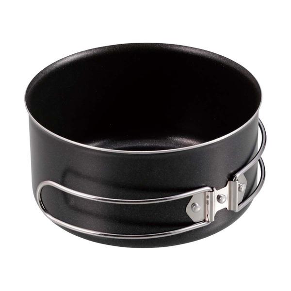CAPTAIN STAG 鹿牌 黑鋁鍋14cm-UH-4109/850ml-UH-4110【好勢露營】露營鍋具 登山鍋子-細節圖7