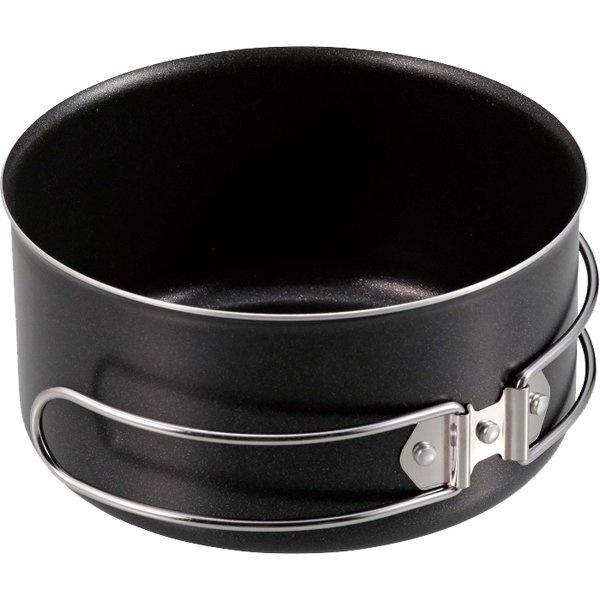 CAPTAIN STAG 鹿牌 黑鋁露營用鍋 14cm【好勢露營】黑化鍋具 露營鍋具組 登山鍋具 不沾鍋 #UH-410-細節圖3