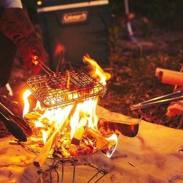 Coleman FIRE DISK 單人焚火台【好勢露營】附烤網 碟型焚火台 烤肉架 營火 BBQ CM-37404-細節圖5