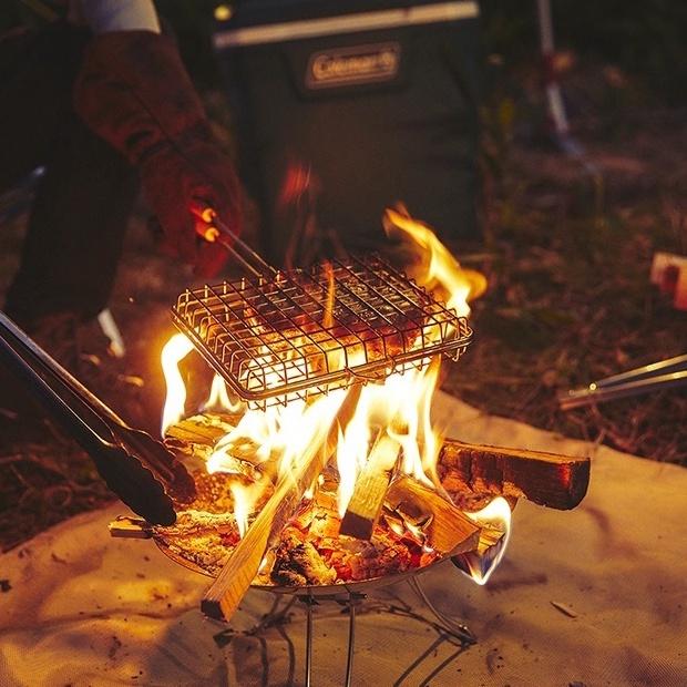 Coleman FIRE DISK 單人焚火台【好勢露營】附烤網 碟型焚火台 烤肉架 營火 BBQ CM-37404-細節圖8