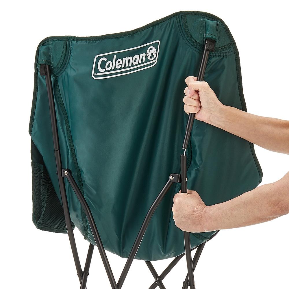 Coleman NEXT療癒椅-綠紋/白紋【好勢露營】絨布露營椅 標準椅 摺疊椅戶外椅CM-96341 CM-96346-細節圖5
