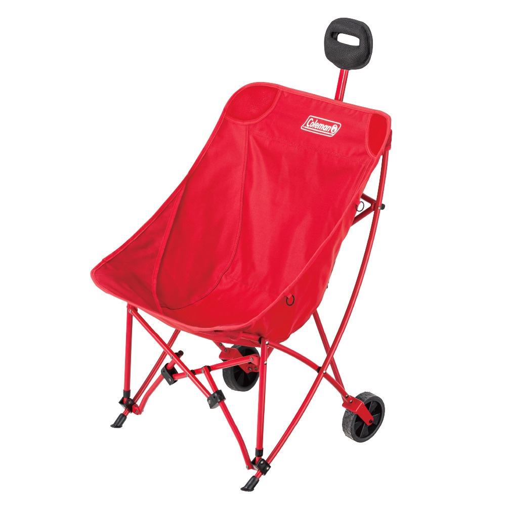 Coleman ONE MILE拖輪椅/紅 CM-20524【好勢露營】附勾繩 戶外椅 折疊椅 多功能拖車-細節圖2