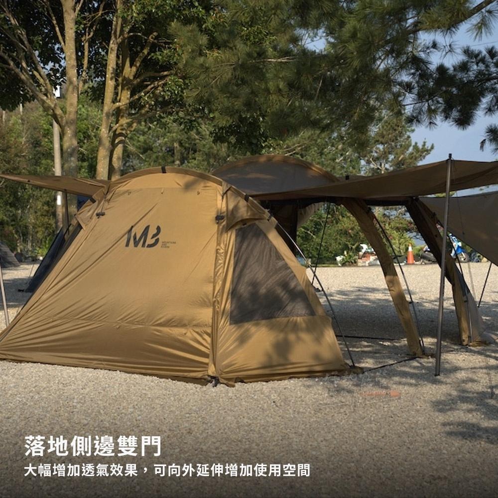 現貨三重送 Wilder Chief 荒野酋長 M3 山川隧道帳-沙【好勢露營】三環帳 簡易搭建 山川帳 M3帳-細節圖7
