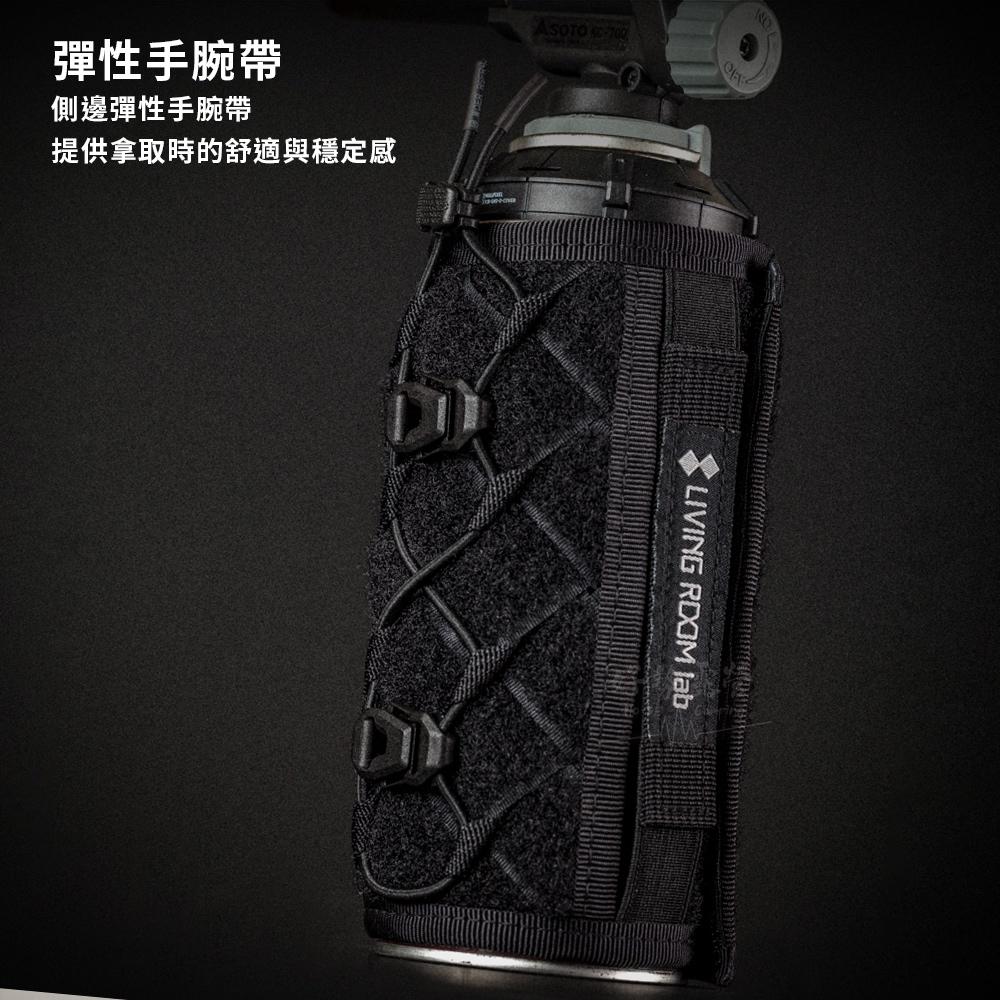 Living room lab 戰術版瓦斯罐套/暗影銀標【好勢露營】SHADOW CB 220g卡式瓦斯罐保護套-細節圖5