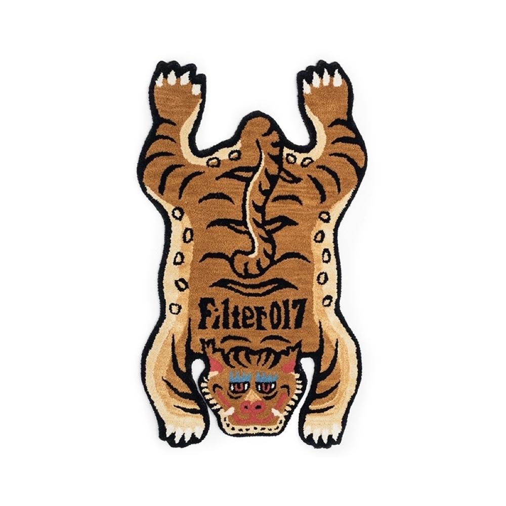 Filter017 印度手工西藏虎地毯【好勢露營】Tibetan Tiger Rug純羊毛製 造型地墊 底部防滑西藏圖騰-細節圖2