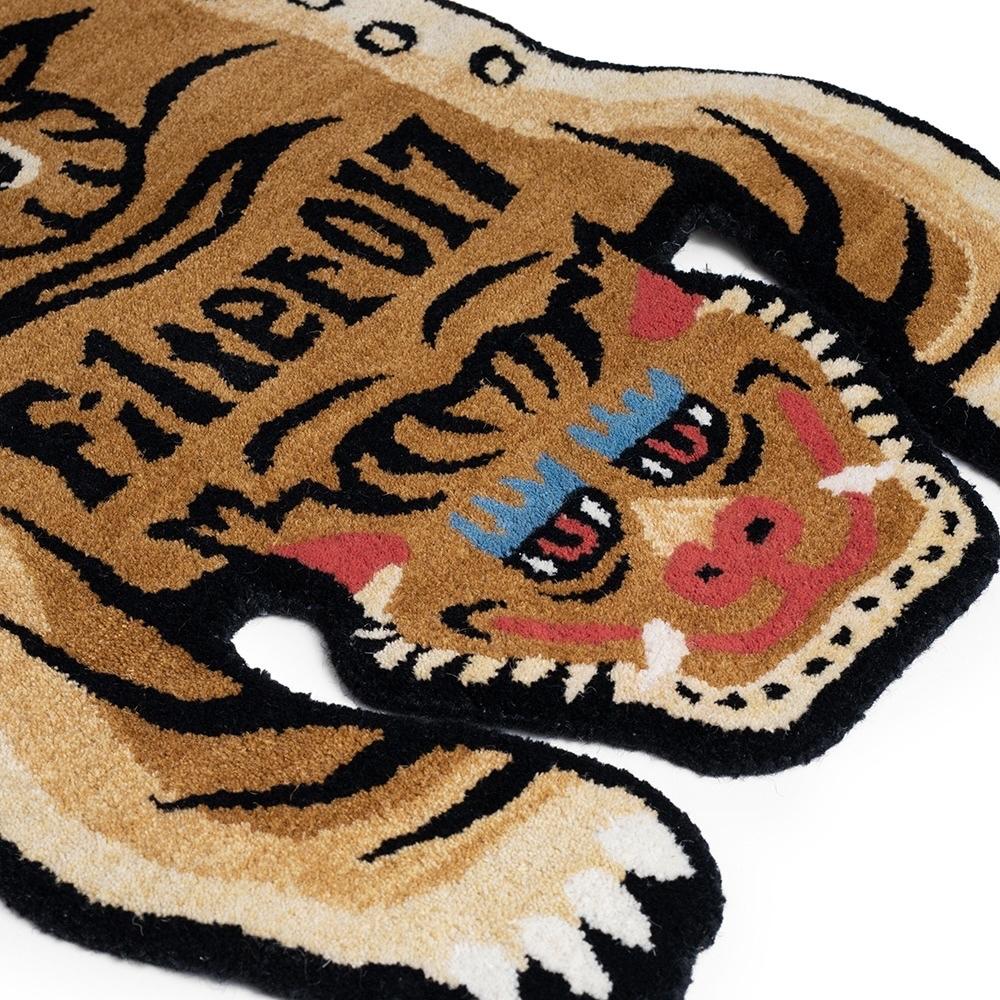Filter017 印度手工西藏虎地毯【好勢露營】Tibetan Tiger Rug純羊毛製 造型地墊 底部防滑西藏圖騰-細節圖9