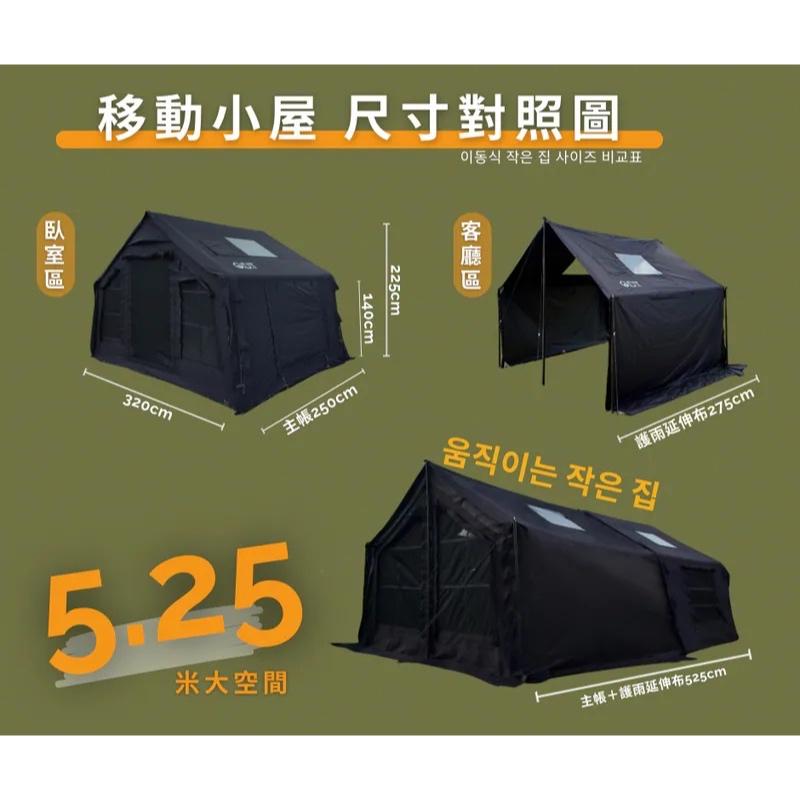 送打氣機 韓國 ODT R11 充氣帳篷 【好勢露營】One Day Trip旗艦版 延伸帳 護雨延伸布 客廳帳-細節圖4