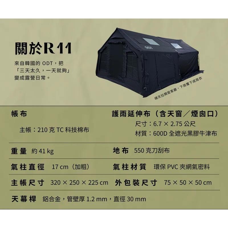 送打氣機 韓國 ODT R11 充氣帳篷 【好勢露營】One Day Trip旗艦版 延伸帳 護雨延伸布 客廳帳-細節圖9