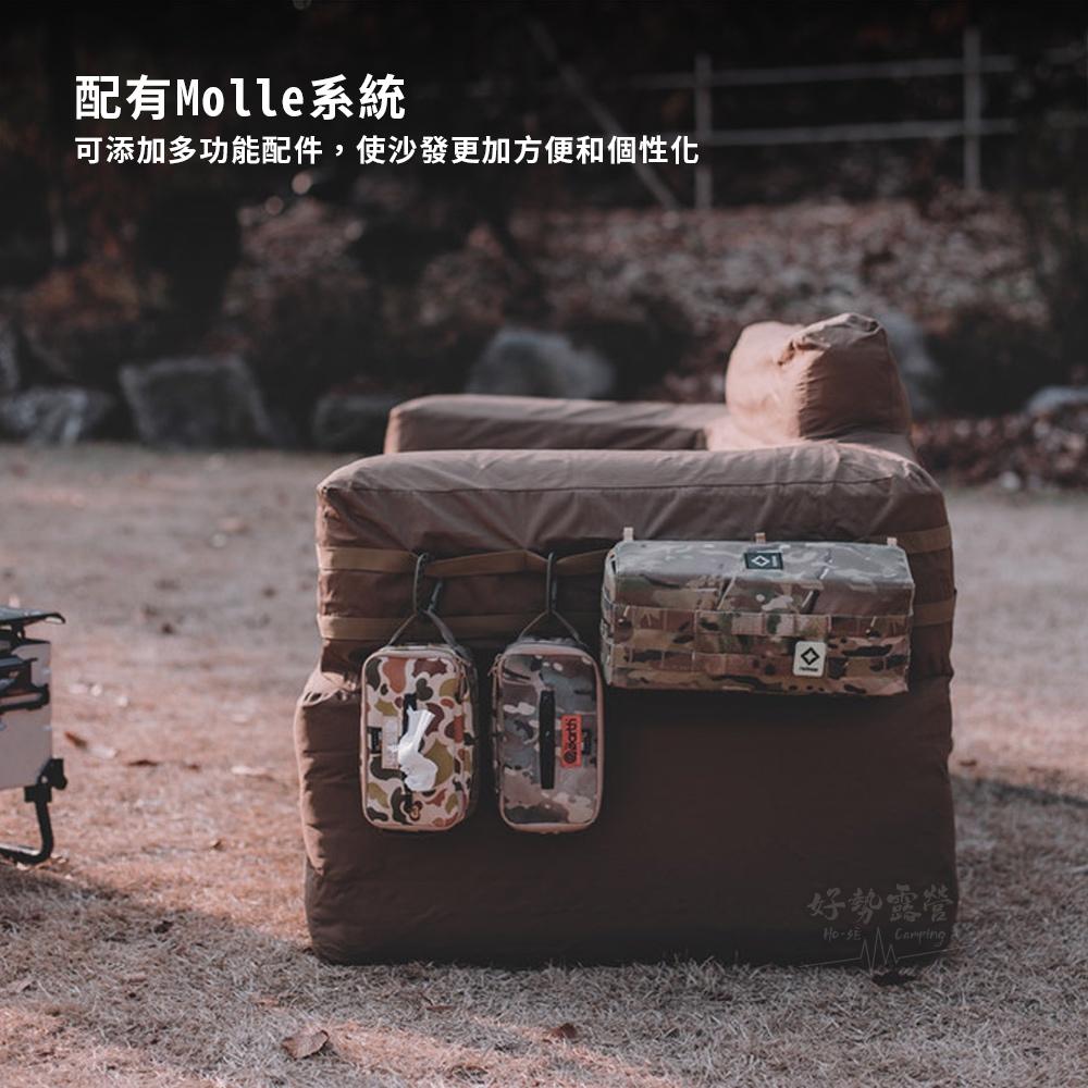 韓國 BONFLAG 雙人充氣沙發【好勢露營】充氣椅 休閒沙發 懶人沙發 戶外沙發椅 黑化風格 充氣沙發-細節圖8