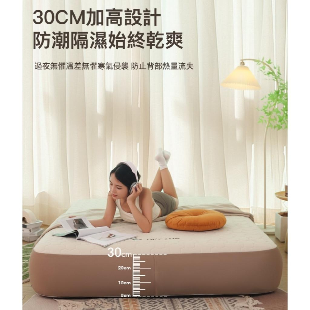 美國杜邦MKCAMP 雲空間PRO充氣床 100cm/150cm/200cm【好勢露營】送充氣機+收納袋 記憶棉床-細節圖7