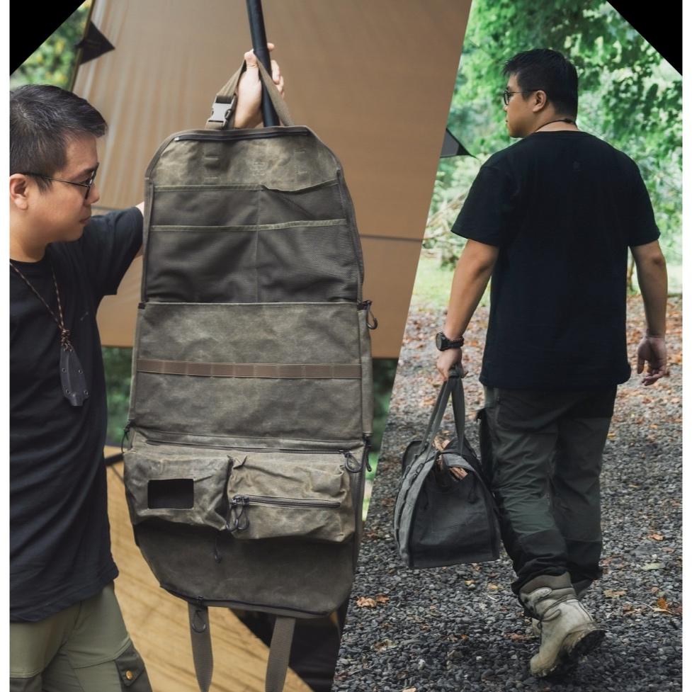CAMPFIRE 營火部落 戰野上蠟帆布裝備袋【好勢露營】厚磅收納袋 吊掛袋 帆布袋 置物袋 置物架 MOLLE吊掛-細節圖6