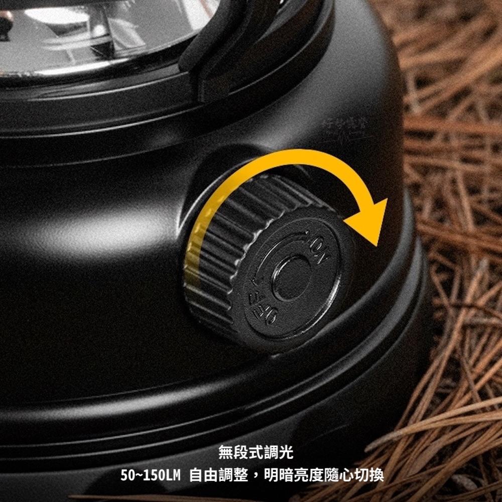 BLACKDOG 燭熄 復古露營燈【好勢露營】復古營地燈 無段調光 1800mAh戶外燈 輕量化照明 戶外氣氛燈-細節圖6