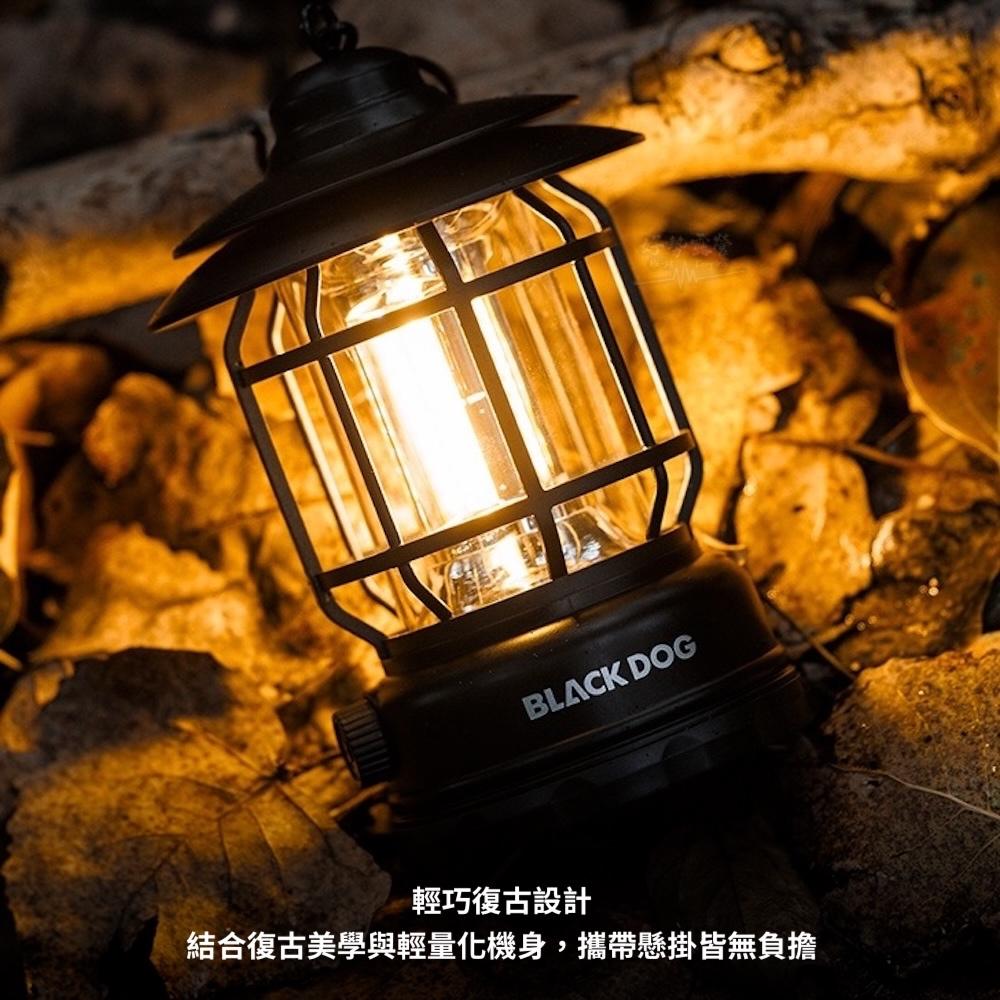 BLACKDOG 燭熄 復古露營燈【好勢露營】復古營地燈 無段調光 1800mAh戶外燈 輕量化照明 戶外氣氛燈-細節圖7