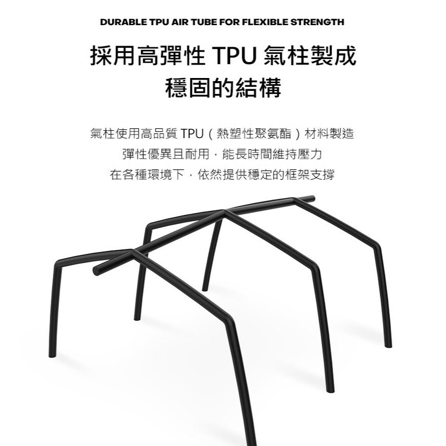 KZM ALBION 阿爾比充氣帳【好勢露營】K251T3T26 充氣帳篷 內建幫浦 TPU氣柱帳 家庭帳 充氣帳-細節圖5