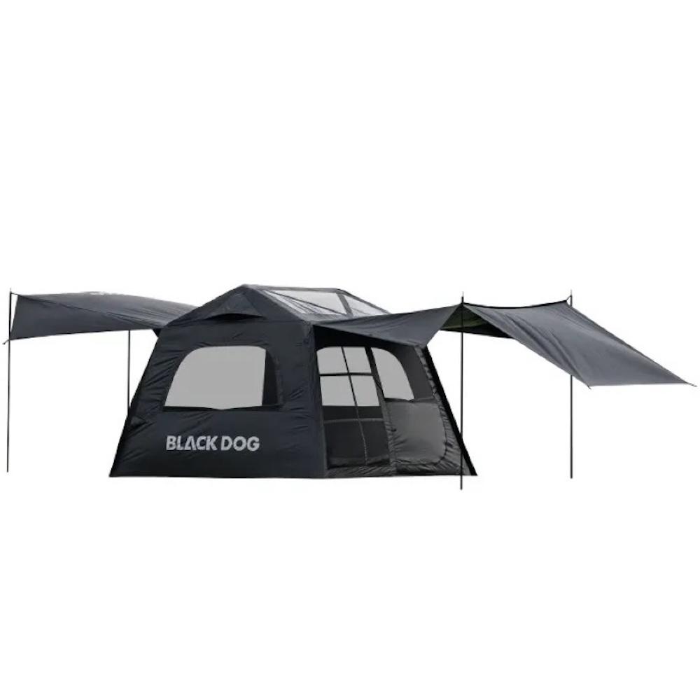 送無線打氣機 BLACKDOG 黑狗 霧島6.0 充氣帳篷 【好勢露營】自動充氣帳篷 速搭帳 黑化帳篷 3-4人雙翼天幕-細節圖2