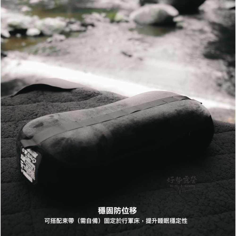 VENTLAX 記憶棉多功能枕頭【好勢露營】行軍床枕頭 戶外記憶枕 可壓縮收納 黑化露營枕頭 靠背枕 抱枕 頭枕-細節圖5