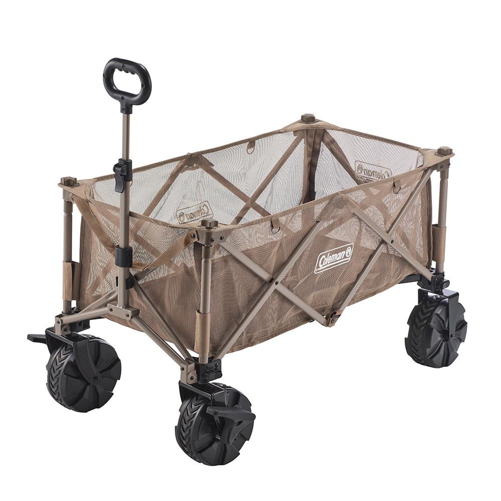 Coleman MAX四輪拖車 灰咖啡【好勢露營】CM-85865 露營推車 手推車 手拉車 行李搬運 露營拖車-細節圖2