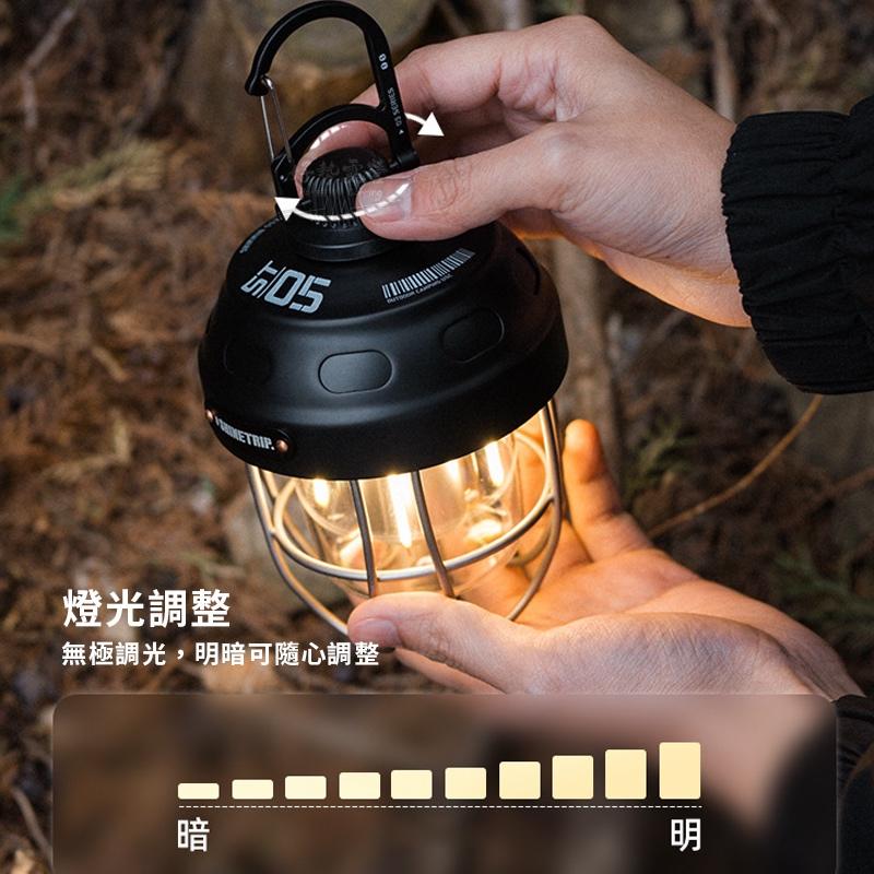 ShineTrip 山趣 堅果復古吊燈【好勢露營】05系列松果燈 LED復古燈 金屬質感 長續航 充電式露營氛圍帳篷燈-細節圖8