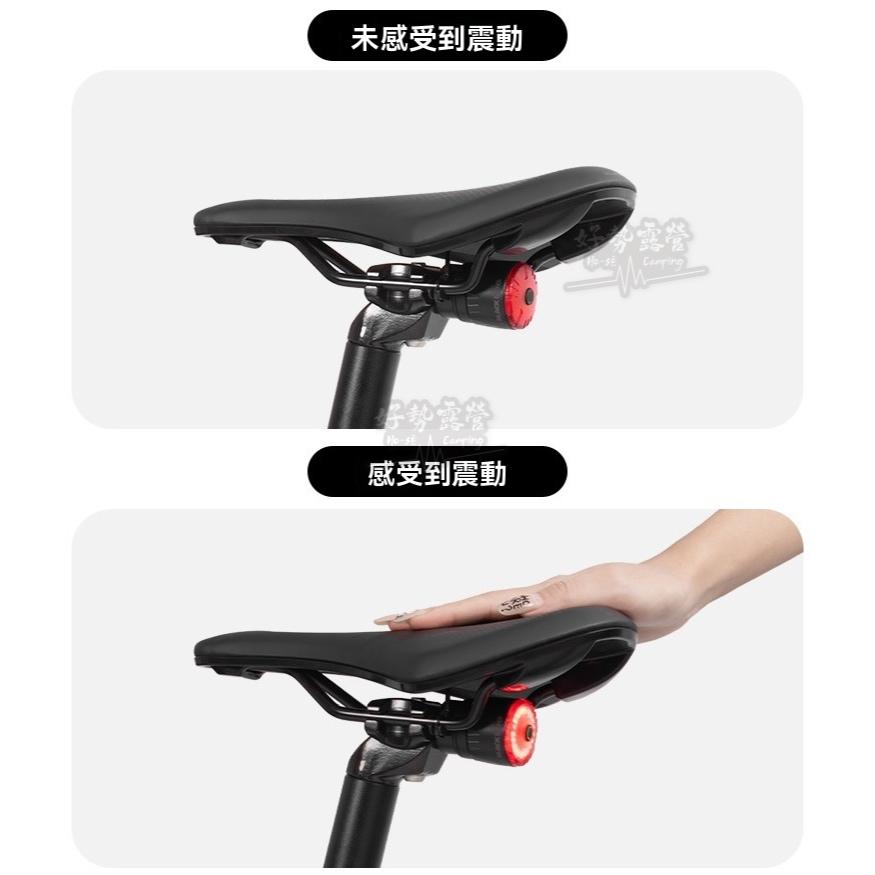 BLACKDOG 黑狗 追光自行車尾燈 智能感應刹車燈【好勢露營】單車腳踏車 感應車尾燈 USB充電警示尾燈公路車騎行燈-細節圖9