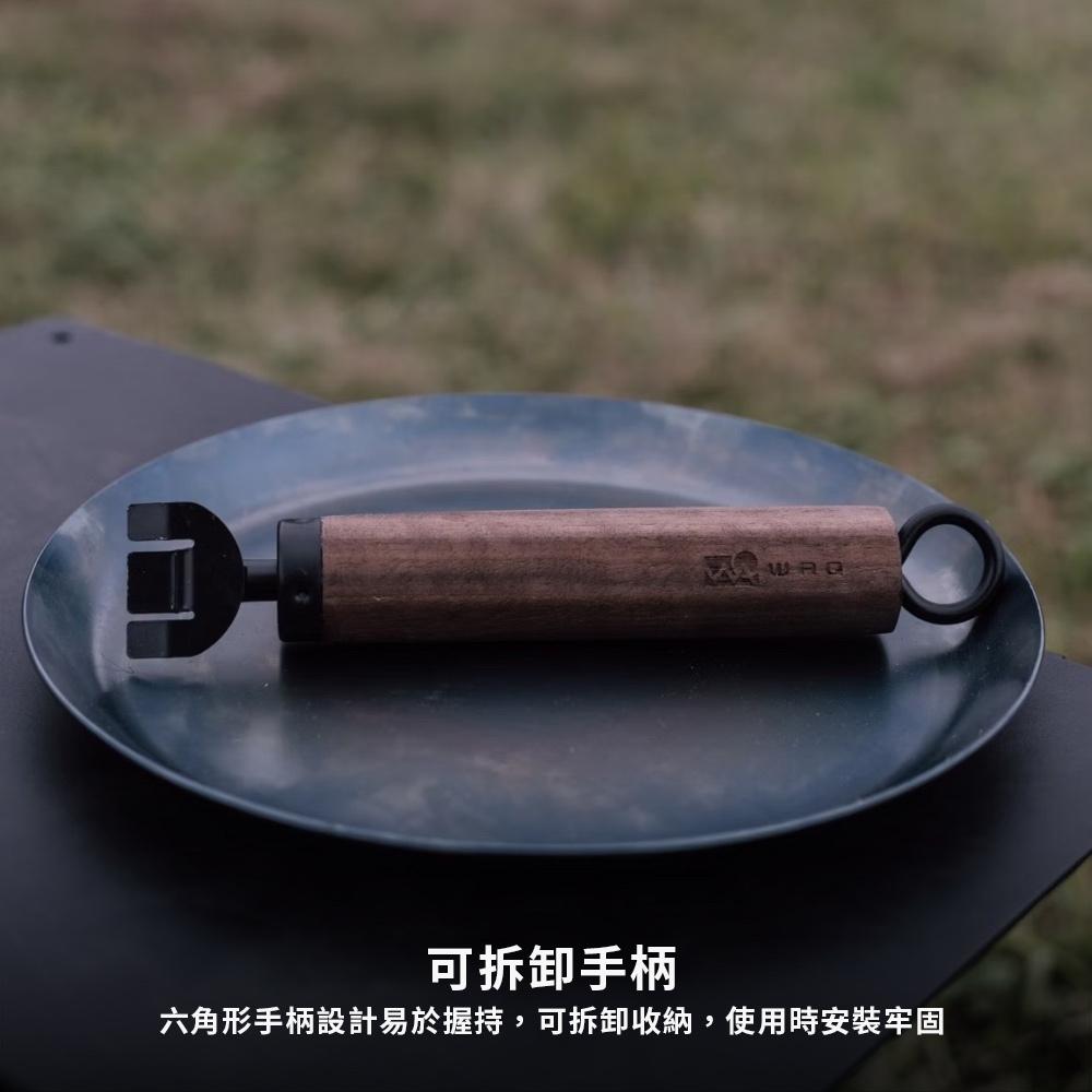 日本WAQ x 藤田金属 日本製職人煎烤盤【好勢露營】直燒烤盤 TAKIBING FRYPAN 鐵鍋 無塗層 平煎鍋子-細節圖6