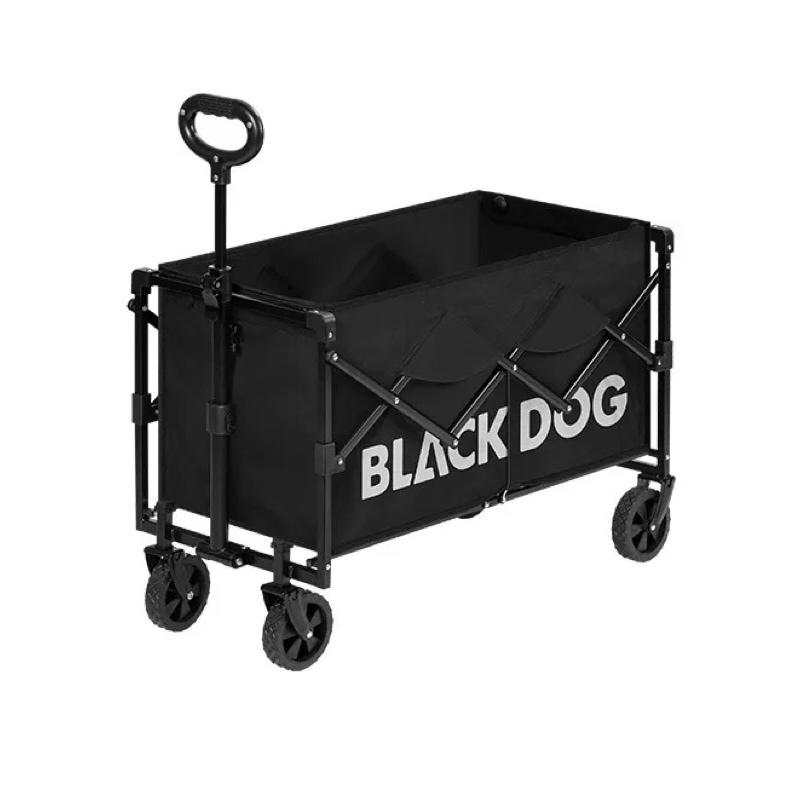 BLACKDOG 黑狗 星轍 可折疊露營推車【好勢露營】 黑化手拉車 輕量化設計 折疊小拖車 裝備推車-細節圖2