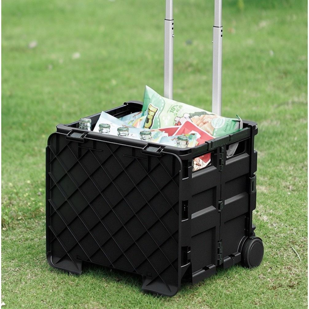 BLACKDOG 黑狗 星軌X2 購物手推車30L【好勢露營】升級萬向輪 黑化折疊購物車-細節圖9