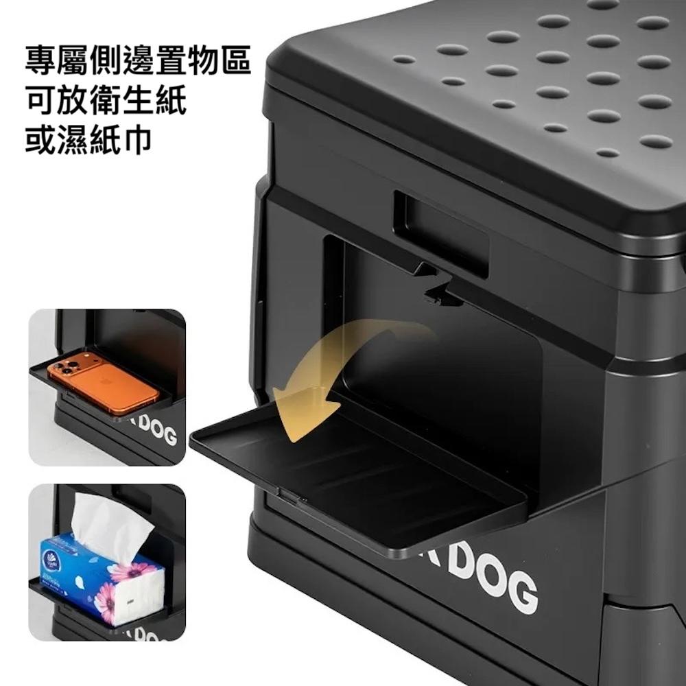 BLACKDOG 黑狗 折疊馬桶2.0 送固化劑+垃圾袋【好勢露營】摺疊馬桶便盆 可當小椅凳 收納箱 垃圾桶 野營車宿-細節圖4