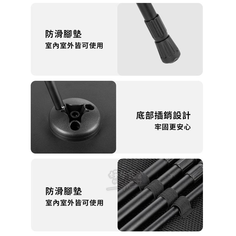 BLACKDOG 黑狗 燈架小圓桌【好勢露營】圓桌 伸縮小圓桌 黑化桌 戶外桌 露營桌 小桌 茶几 小茶几 咖啡桌 酒桌-細節圖7