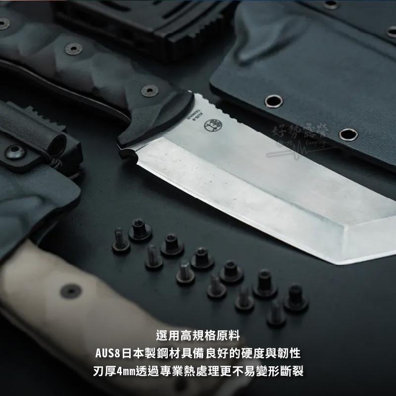 CAMPFIRE 營火部落 高砂蛇直刀【好勢露營】三合一不銹鋼刀 劈柴刀 料理刀 直刀 隨身刀 刀尾打火石-細節圖7