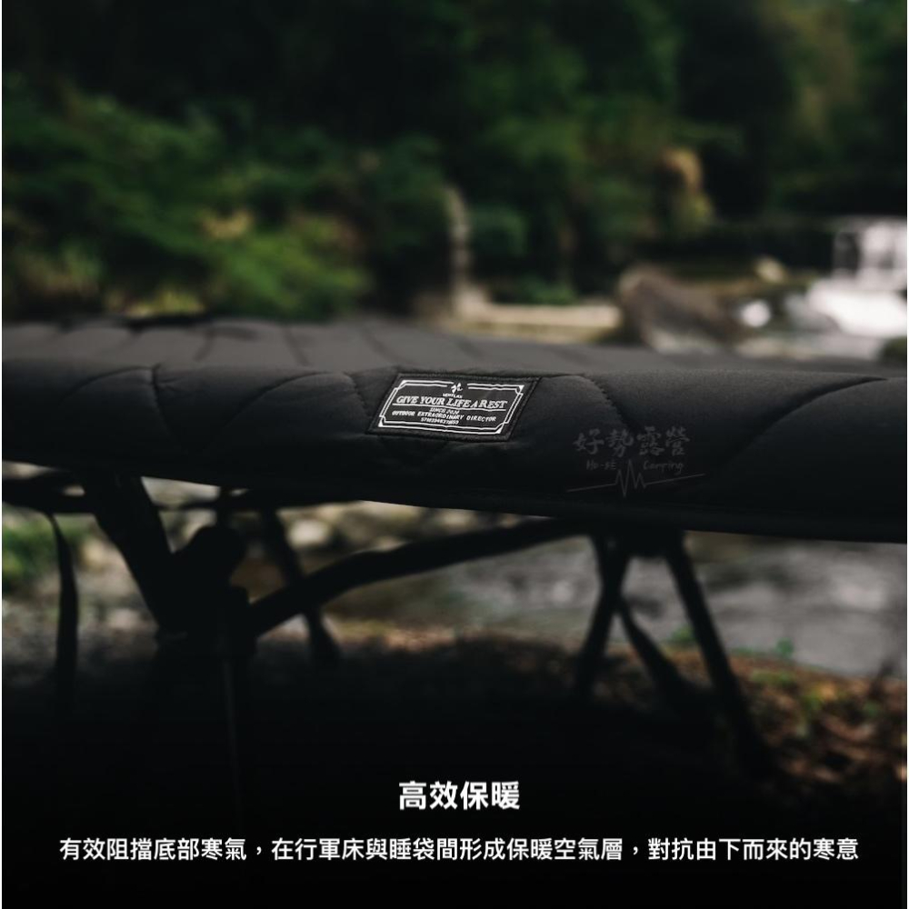 VENTLAX 雙面用行軍床保暖毯-一般版/加大版【好勢露營】暖暖毯 舖棉舒適升級 可固定行軍床 可機洗保暖墊 暖毯-細節圖7