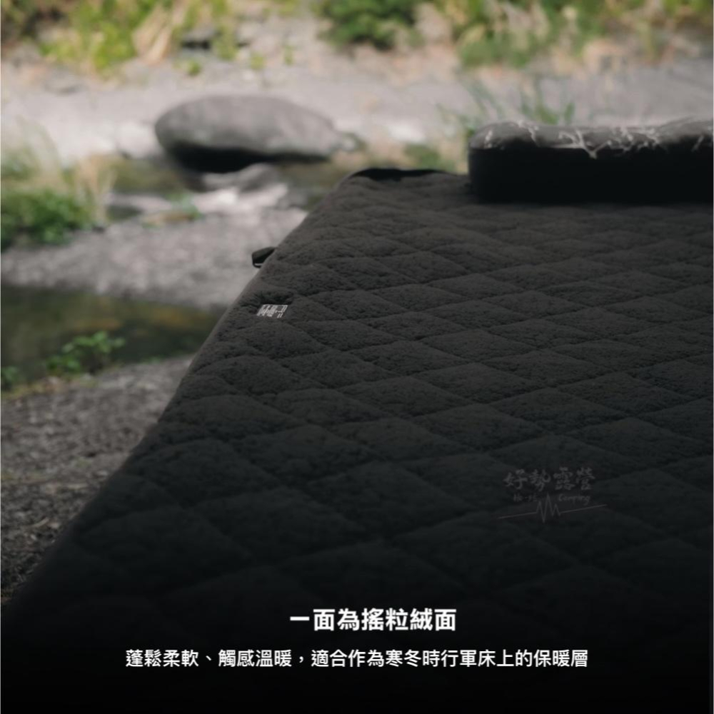 VENTLAX 雙面用行軍床保暖毯-一般版/加大版【好勢露營】暖暖毯 舖棉舒適升級 可固定行軍床 可機洗保暖墊 暖毯-細節圖8