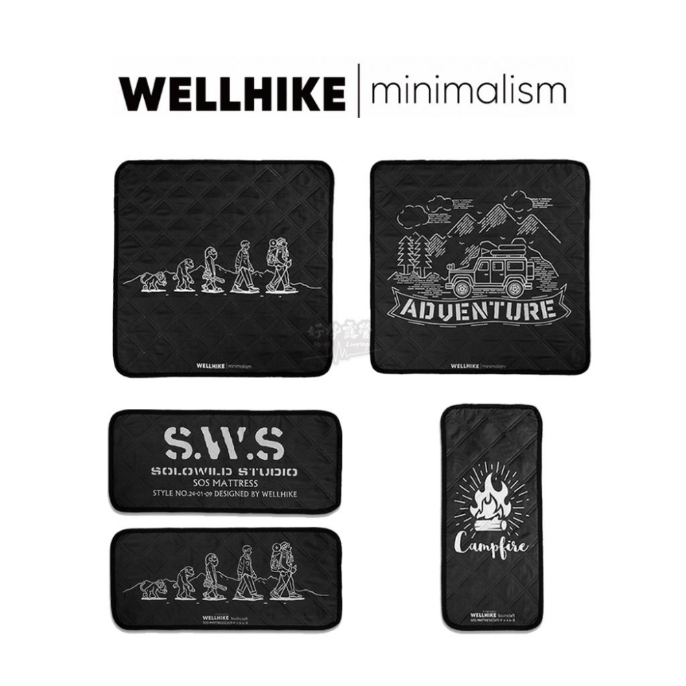 WELLHIKE 野餐墊【好勢露營】防水野餐墊 黑化地墊 加厚野餐墊 加大尺寸 防水墊 沙灘墊海灘墊 帳篷地墊-細節圖2
