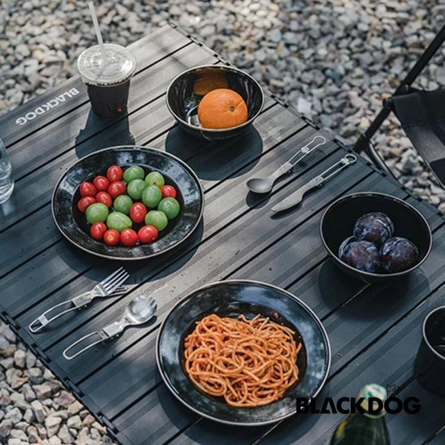 BLACKDOG 黑狗 夜幕黑琺瑯餐具【好勢露營】琺瑯碗 琺瑯盤 琺瑯杯 琺瑯戶外餐具 黑化餐具-細節圖8