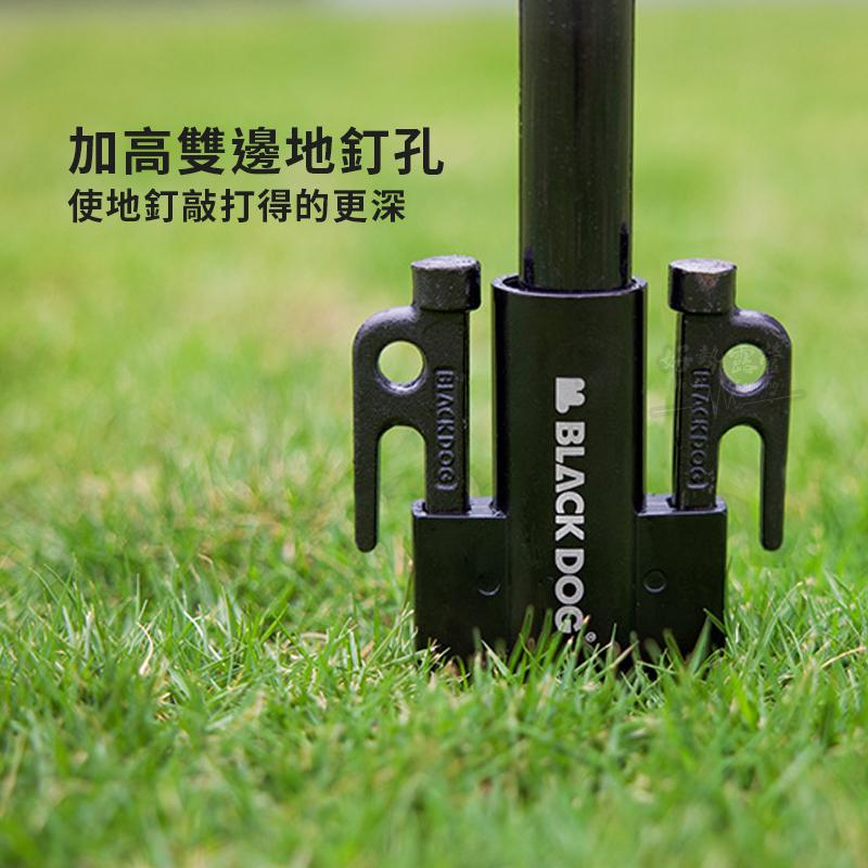 BLACKDOG 黑狗 營柱固定器【好勢露營】鋁合金營柱固定扣 天幕固定座 天幕固定器 營柱固定座 固定座 燈架固定-細節圖5