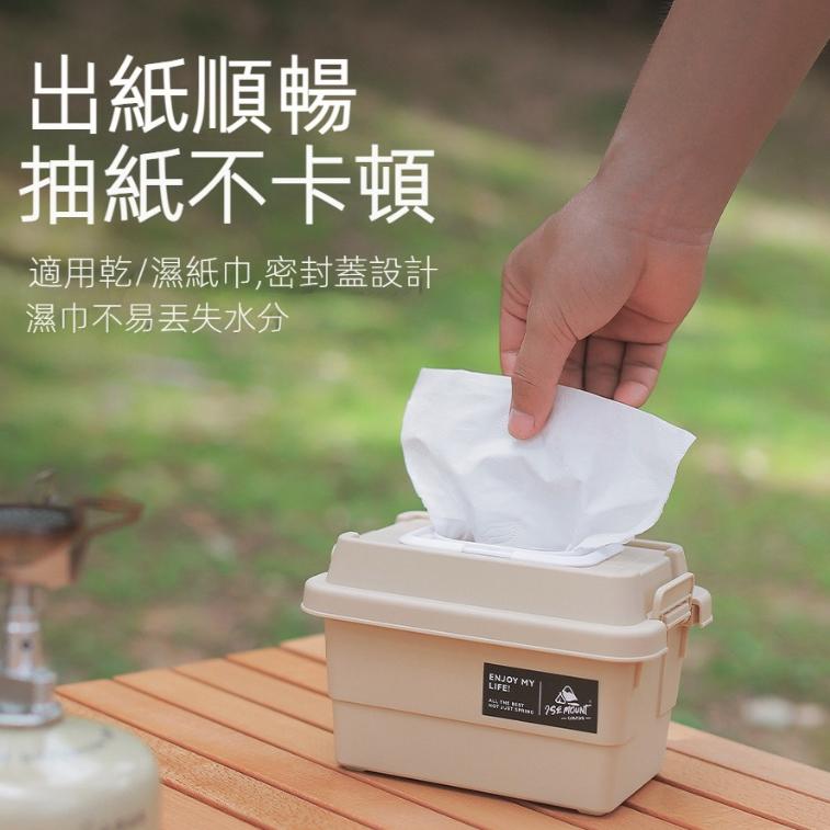迷你收納箱面紙盒【好勢露營】加購彈簧底托 濕紙巾盒調味瓶收納盒 露營迷你收納箱桌上迷你耐壓箱 置物箱置物盒 耐壓箱-細節圖3