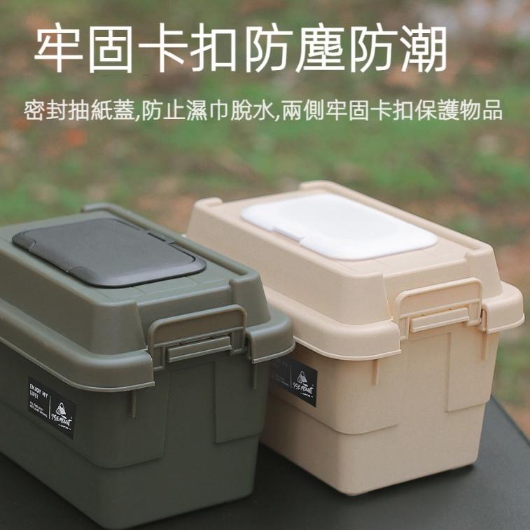 迷你收納箱面紙盒【好勢露營】加購彈簧底托 濕紙巾盒調味瓶收納盒 露營迷你收納箱桌上迷你耐壓箱 置物箱置物盒 耐壓箱-細節圖5