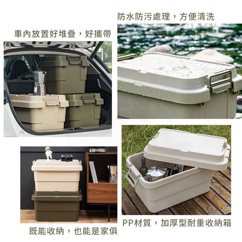 新款二代 平面耐壓收納箱50L【好勢露營】可當椅子 裝備箱 RV桶 耐重箱 收納箱 露營收納箱 加厚款-細節圖7