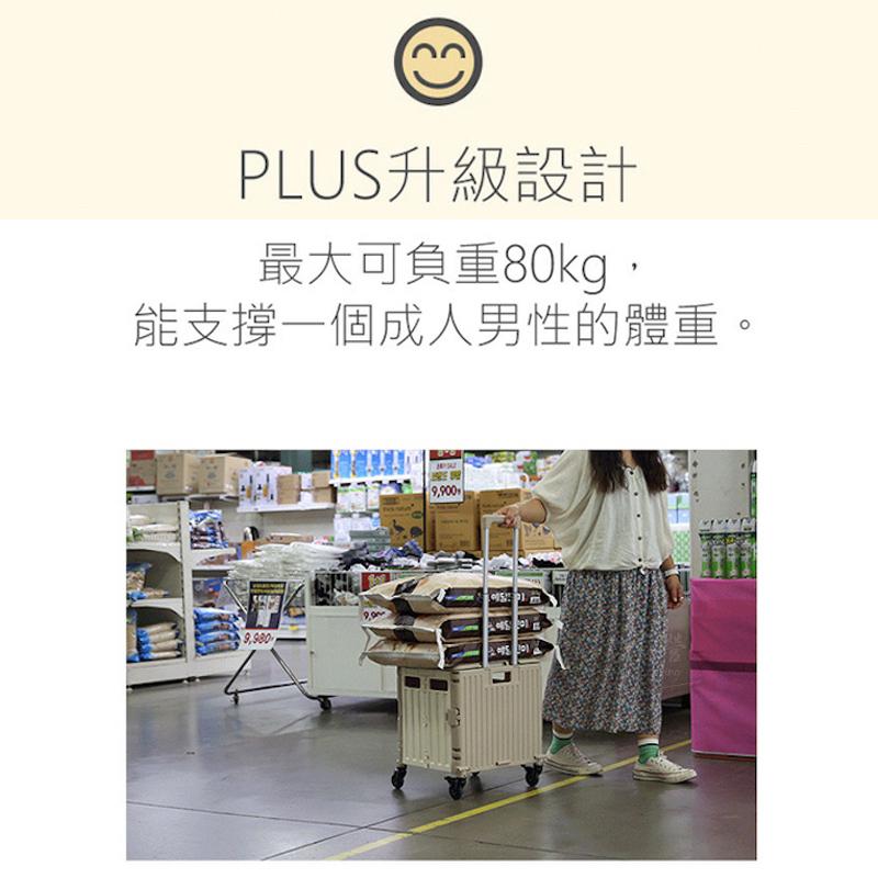🔥買就送 韓國Damda 2代PLUS四輪摺疊購物車【好勢露營】手推車 戶外露營推車 萬向4輪購物推車 手拉車-細節圖5