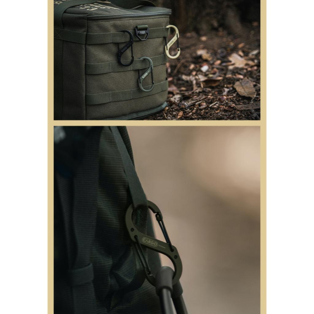 CARGO S型登山扣 M/L【好勢露營】雙向扣環 啞光塗層 S勾 S扣 S掛勾 S型扣環 8字扣 S鉤 登山環-細節圖4
