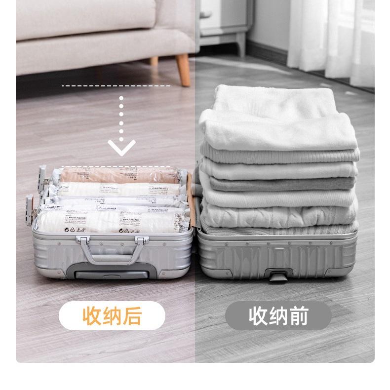 太力 免抽氣真空壓縮袋【好勢露營】按壓式 專利加厚款 衣服 棉被 收納袋 換季收納 旅行整理 壓縮袋 真空袋 出國必備-細節圖9