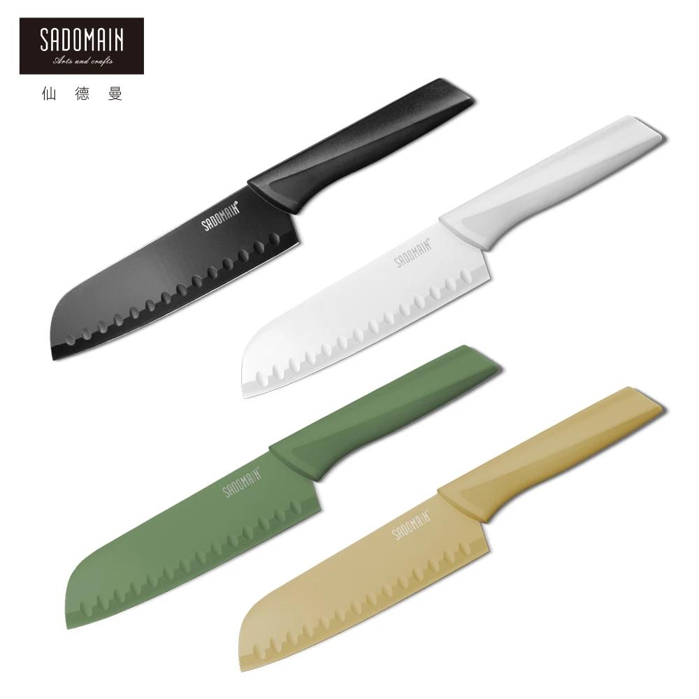 仙德曼 炫曜料理刀 野炊刀具【好勢露營】附刀套29.5cm/23.7cm水果刀 標準刀菜刀 碳鋼材質中式刀西式刀 白 黑-細節圖2